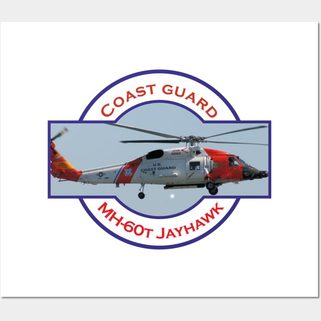 US Coastguard search and rescue Helicopter, Wall Art by AJ techDesigns